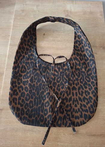 Leopar Desenli Kahverengi Kadın Çanta - Görsel 4
