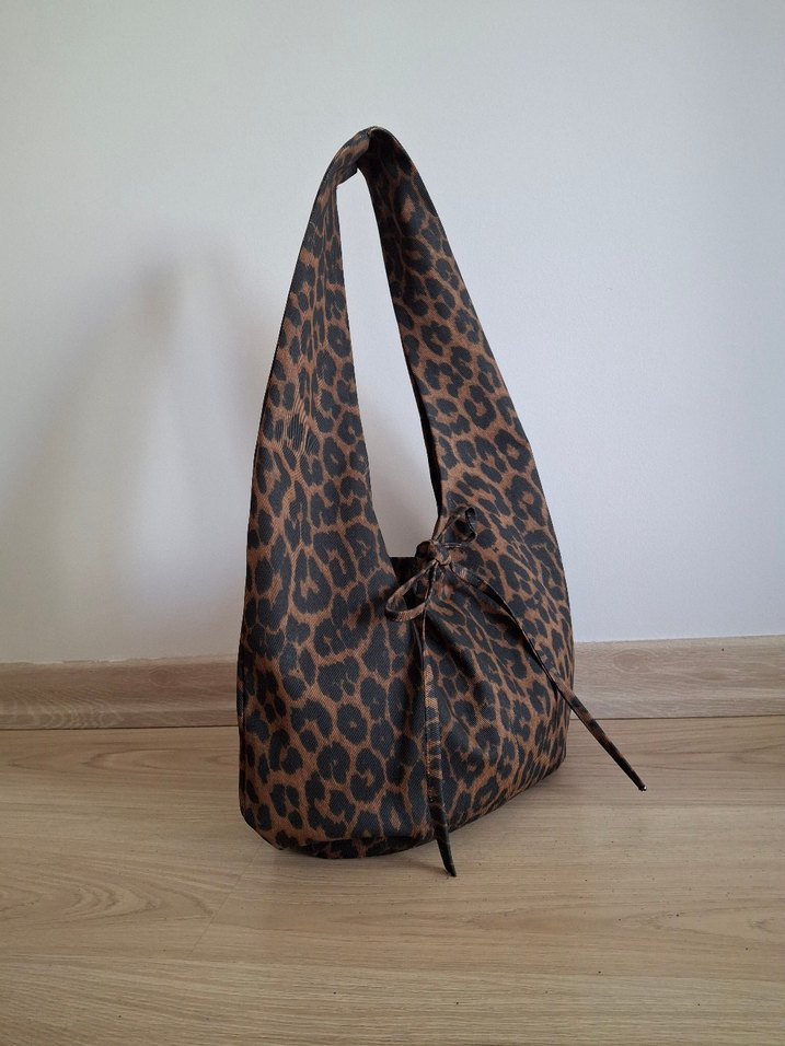 Leopar Desenli Kahverengi Kadın Çanta - Görsel 2