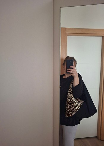 Leopar Desenli Origami Kadın Çanta - Görsel 5