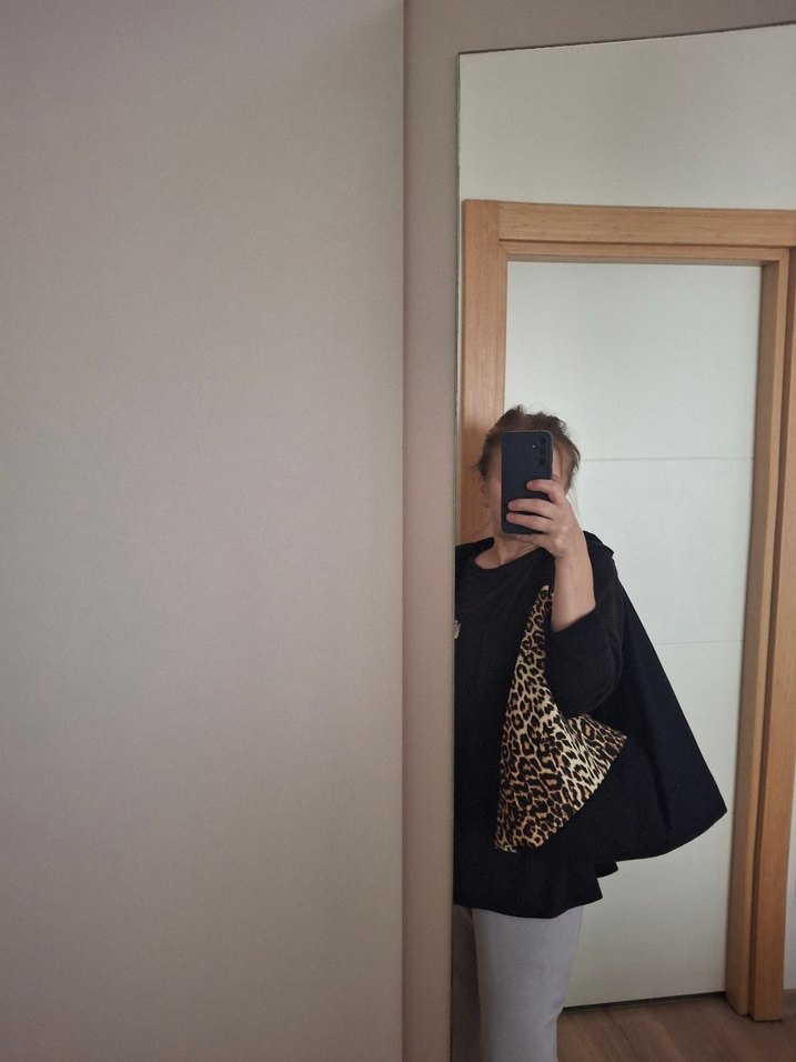 Leopar Desenli Origami Kadın Çanta - Görsel 5