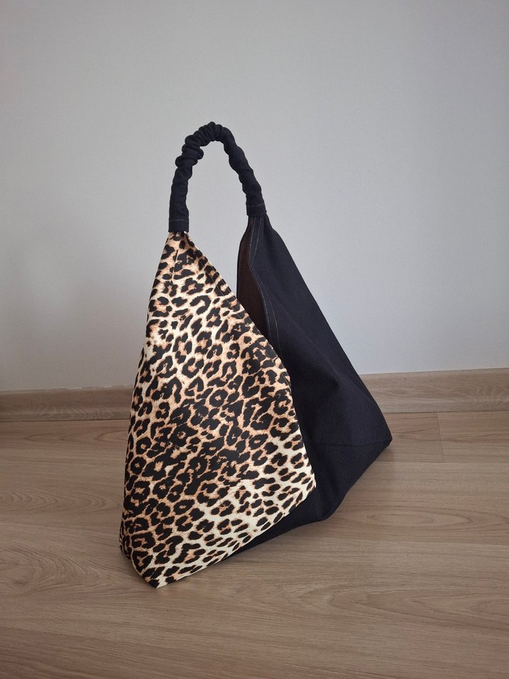 Leopar Desenli Origami Kadın Çanta - Görsel 3