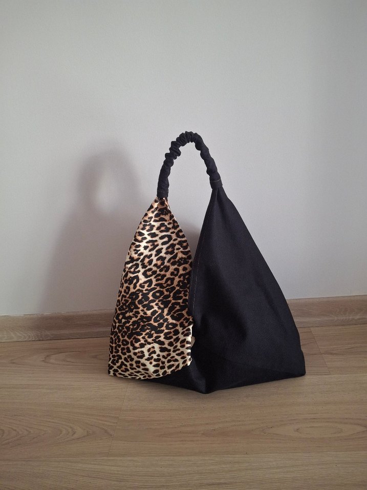 Leopar Desenli Origami Kadın Çanta - Görsel 4