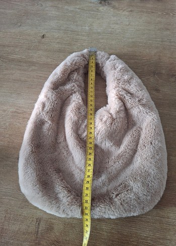 Bej Kürklü Kadın El Çantası - Görsel 6