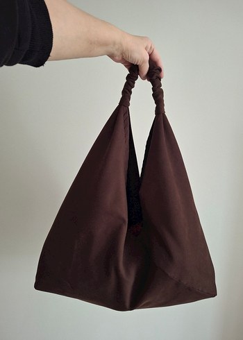 Kahverengi Origami Bohem Kadın Çanta - Görsel 5