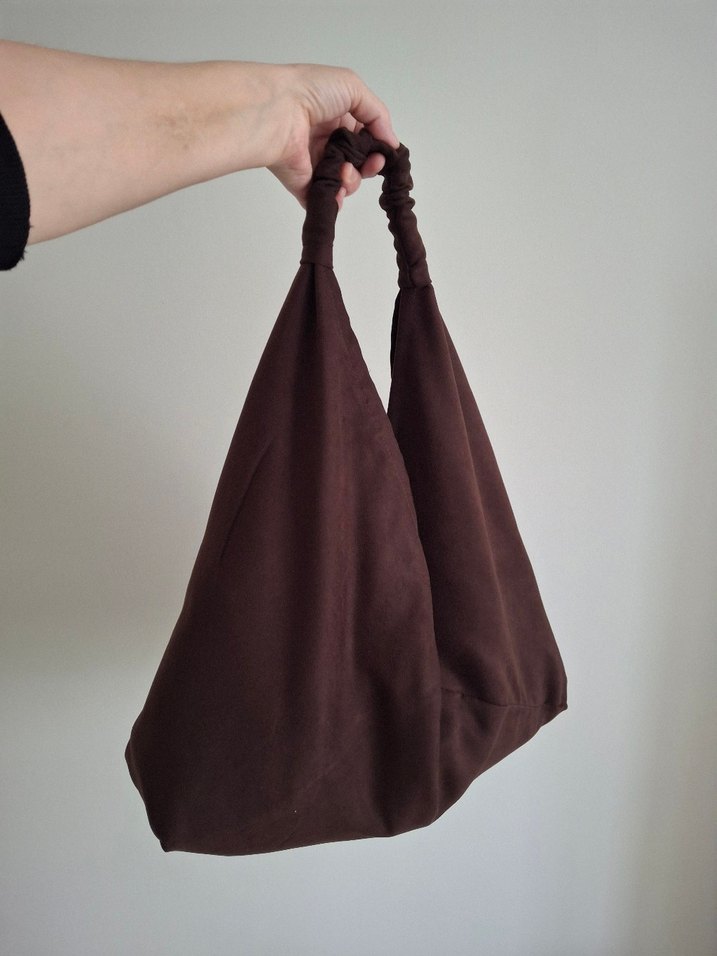 Kahverengi Origami Bohem Kadın Çanta - Görsel 3