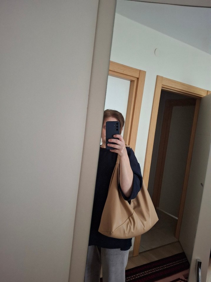 Kamel Deri  Origami Çanta ##elemeği - Görsel 2