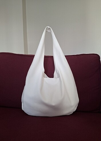 Ekru Baget Bez Çanta @handbag