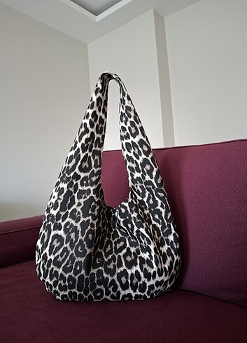 Leopar Kumaş Baget Çanta #elemeği