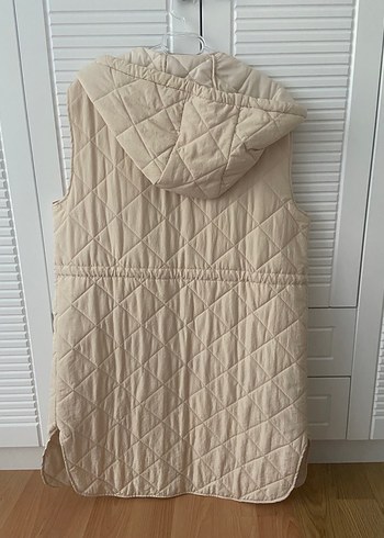 Stradivarius Bej Kapitone Şişme Yelek