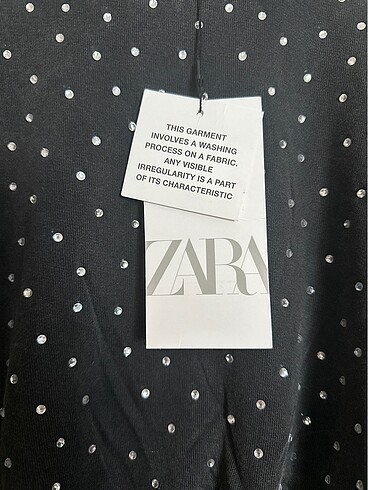 m Beden Orjinal zara taşlı crop sweat