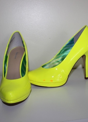 39 Beden sarı Renk topuklu ayakkabı
