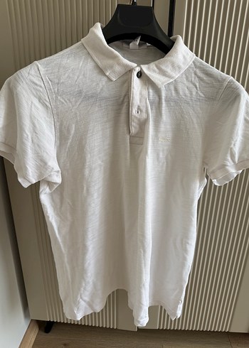Erkek Beyaz Kısa Kollu Polo Tişört