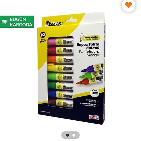 Doldurulabilir Beyaz Tahta Kalemi