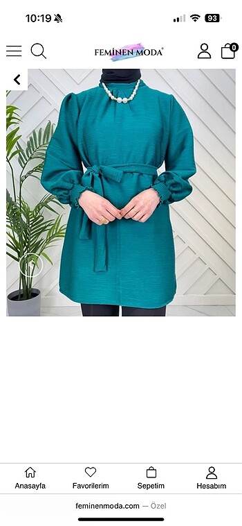 l Beden Fırfır Kumaş Tunik