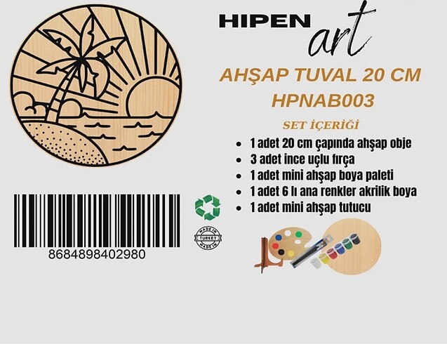 Ahşap Boyama Seti
