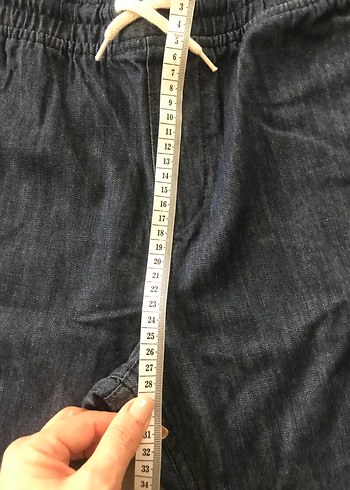 H&M marka Lacivert erkek çocuk Midi Denim şort - Görsel 11