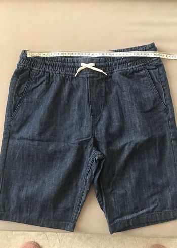 H&M marka Lacivert erkek çocuk Midi Denim şort - Görsel 6