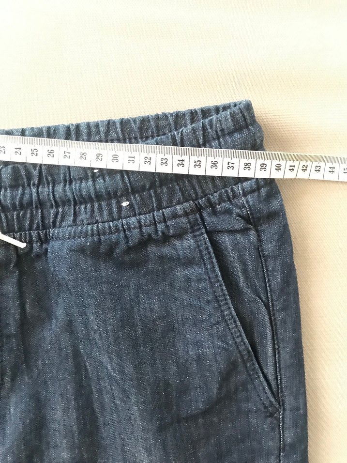 H&M marka Lacivert erkek çocuk Midi Denim şort - Görsel 4