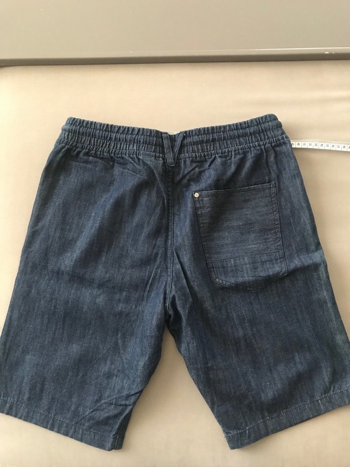H&M marka Lacivert erkek çocuk Midi Denim şort - Görsel 3