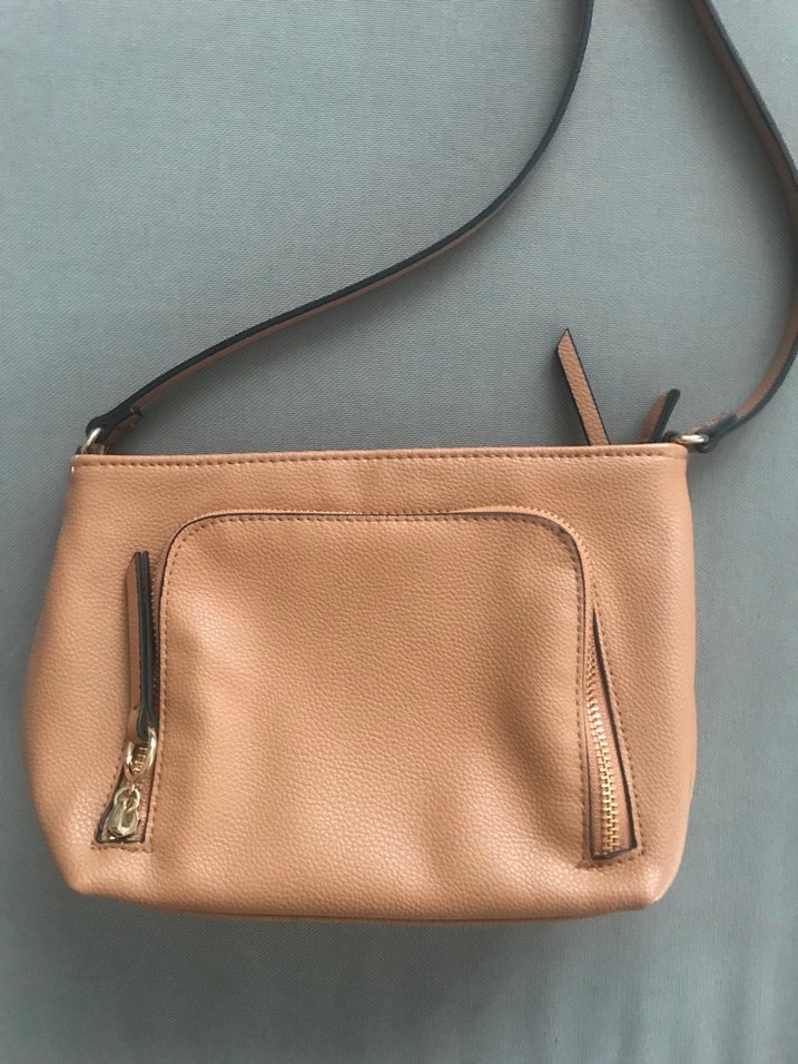 Taba suni Deri Kadın Çanta Fermuarlı - Görsel 4