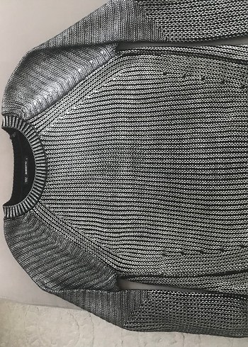 Gri gümüş kadın kazak - Görsel 2