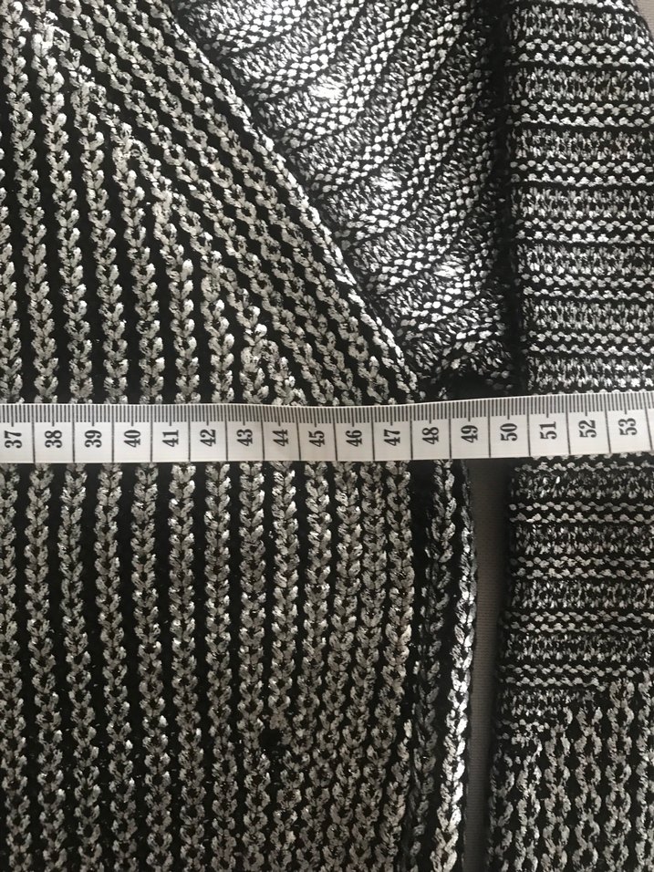 Gri gümüş kadın kazak - Görsel 5