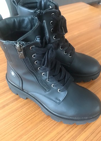 Siyah Bağcıklı deri orijinal Lumberjack bot - Görsel 4