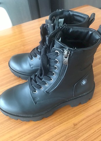 Siyah Bağcıklı deri orijinal Lumberjack bot - Görsel 7