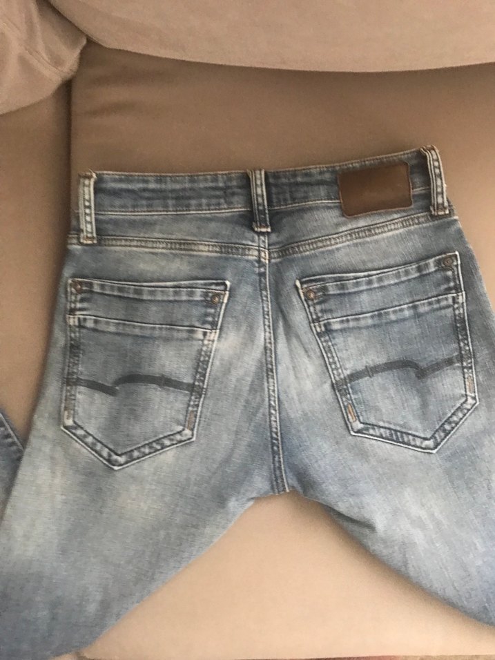 Erkek mavijeans mavi Denim Regular Fit Midi Kot Pantolon - Görsel 2