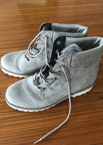 BENCH marka Gri Süet Bağcıklı Kadın Bot - Görsel 10