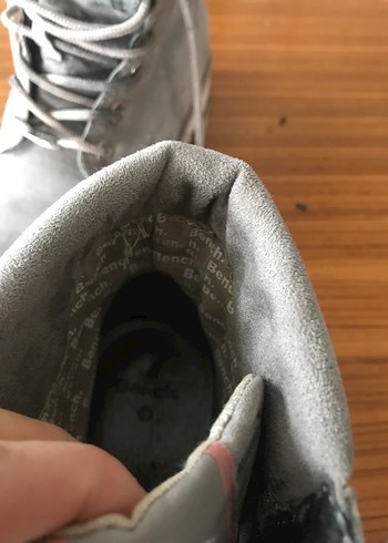 BENCH marka Gri Süet Bağcıklı Kadın Bot - Görsel 4