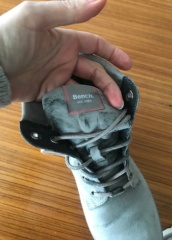 BENCH marka Gri Süet Bağcıklı Kadın Bot - Görsel 8