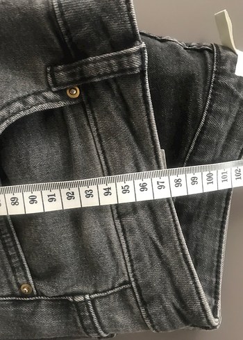 H&M Jean Gri Kadın Denim Pantolon - Görsel 3