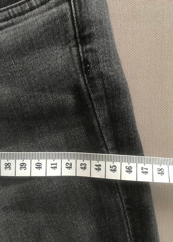 H&M Jean Gri Kadın Denim Pantolon - Görsel 4