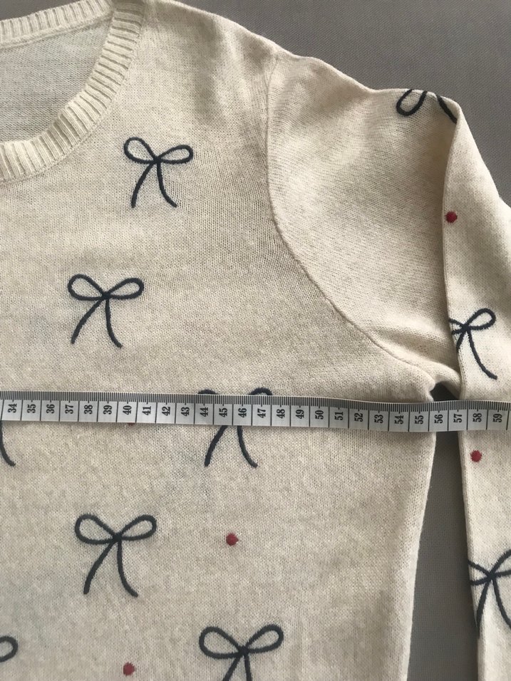 H&M krem Nakışlı Beyaz Düğmeli Kadın Hırka - Görsel 2