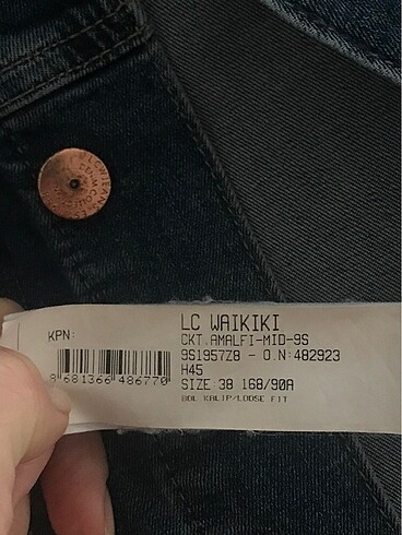15-16 Yaş Beden lacivert Renk Kot ceket LCW