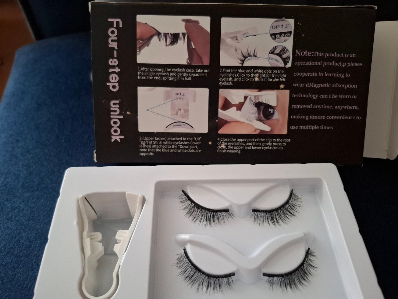 Mıknatıslı Koyu Bej Takma Kirpik - Görsel 2