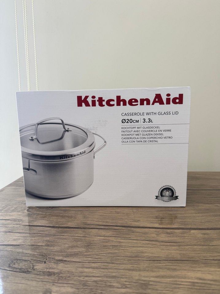 KitchenAid 20 cm Cam Kapaklı Tencere - Görsel 3