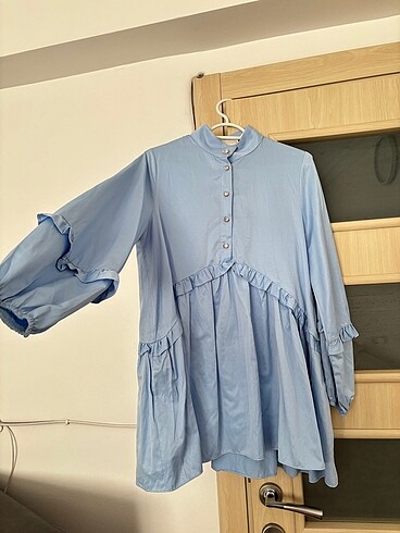 Diğer Safedesign butik bebe mavisi taşlı gömlek
