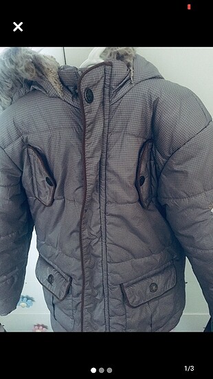 İçi yünlü kalın mont