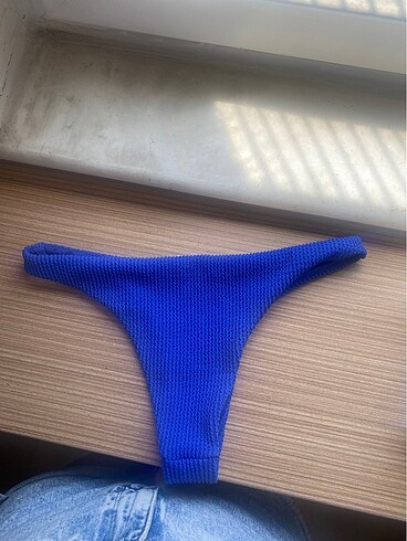 s Beden Bershka mavi fitilli bikini altı