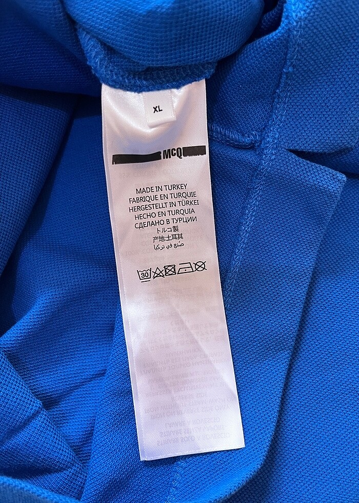 Alexander mcqueen polo yaka tişört - Görsel 4