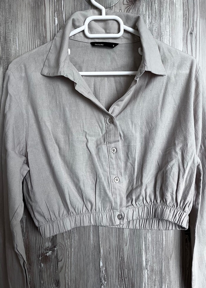 Defacto crop gömlek - Görsel 3