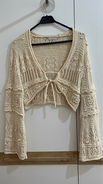 Zara bağcıklı bluz - Görsel 4