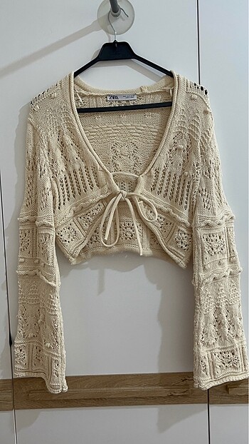 Zara bağcıklı bluz - Görsel 6