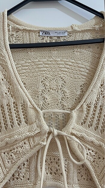 Zara bağcıklı bluz - Görsel 5