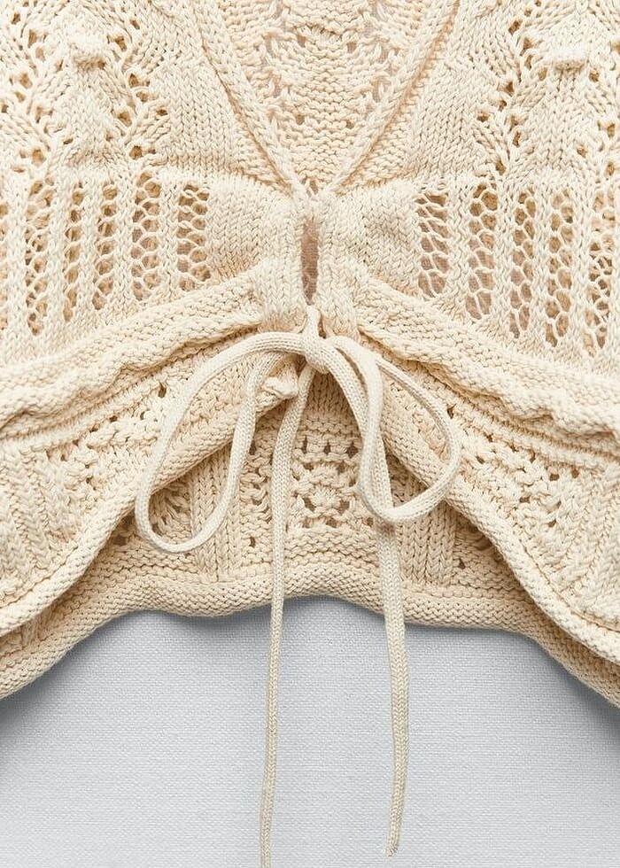 Zara bağcıklı bluz - Görsel 2