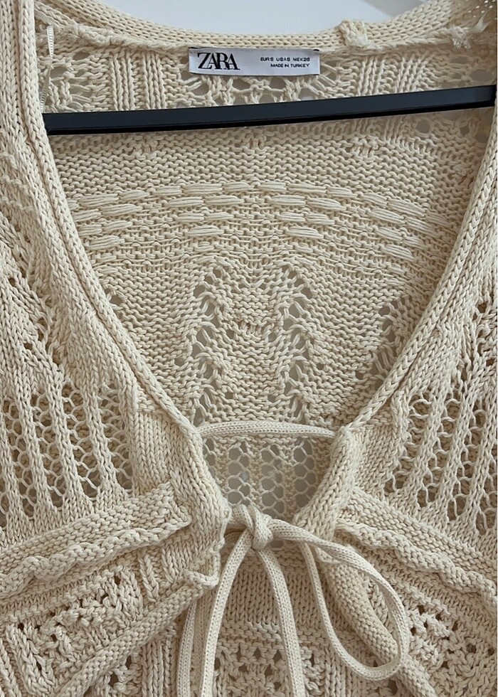 Zara bağcıklı bluz - Görsel 5