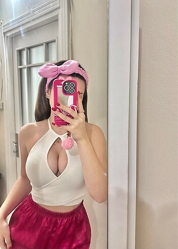 Bershka beyaz crop