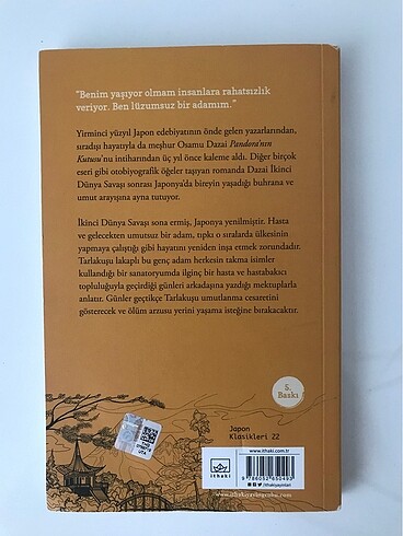 Pandoranin kutusu osamu dazai japon edebiyati kitap